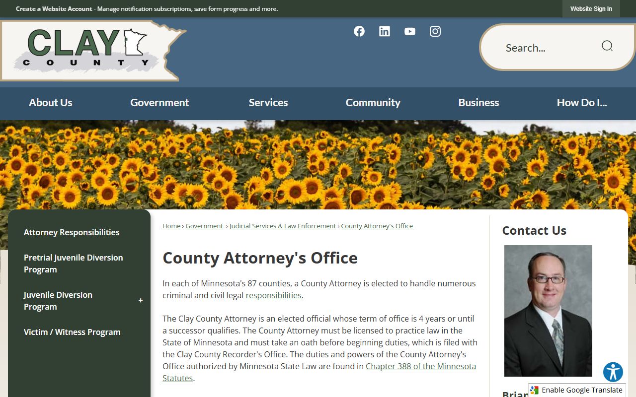 Clay County court records after arrest County Attorney contact